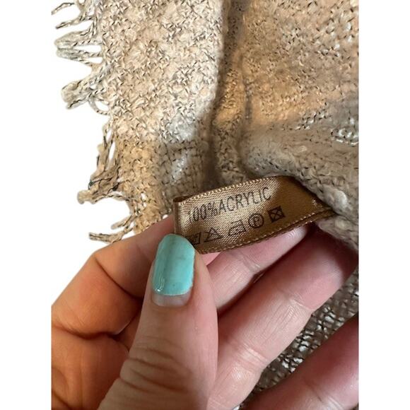 Blush Pink Fringe Trim Lightweight Stylish Scarf Women - Picture 3 of 4